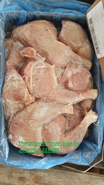 Đùi gà chọi trống đông lạnh nguyên thùng nhập khẩu từ Mỹ